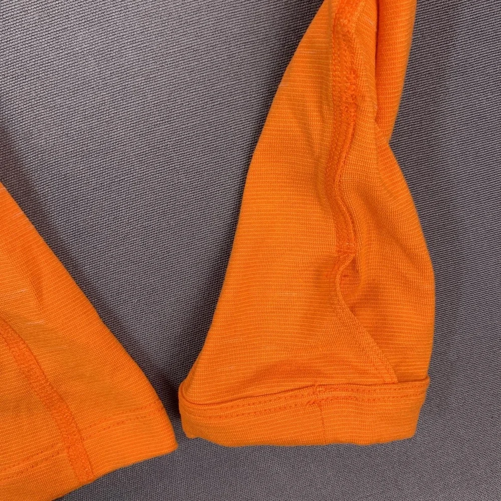 NEW Clemson Tigers Shirt Women S Orange NCAA Football Nike Dri Fit 1/4 Zip STAIN